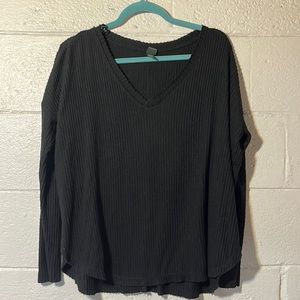 Oversized v neck sweater